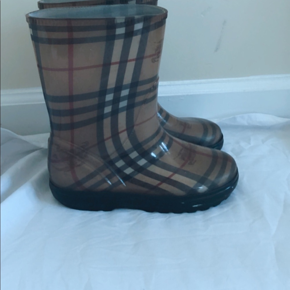 Kids Burberry Rain boots.